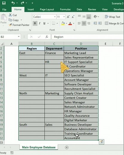 How To Dynamically Copy and Paste Data In Blank Cells In Excel #excel #excelworld #msexcel