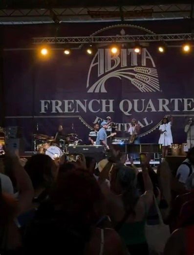 Great time and energy at #FrenchQuarterFest! ⚜️🎹🎤 #pjmorton #neworleans