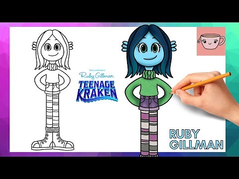 How To Draw Ruby Gillman | Teenage Kraken | Cute Easy Drawing Tutorial