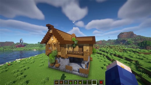 Large medieval house build for Minecraft survival