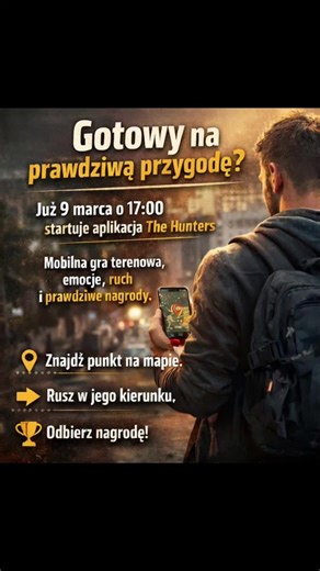 The Hunters to mobilna aplikacja łącząca grę terenową, aktywność fizyczną i rywalizację o realne nagrody. Dzięki wykorzystaniu geolokalizacji użytkownicy mogą na mapie odnajdywać punkty z nagrodami i ścigać się z innymi graczami, aby jako pierwsi dotrzeć do wyznaczonego miejsca i je odebrać. Aplikacja została stworzona z myślą o osobach, które lubią ruch, rywalizację oraz odkrywanie nowych miejsc w swoim mieście. #thehunters #gra #zabawa #nagrody