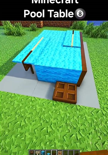 minecraft pool table 🎱 #minecraft #shorts #pool #table #🎱 | minecraft