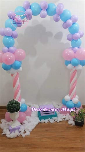 1.9M views · 11K reactions | ¿Cómo hacer una arco con globos?How to make an arch with balloons?Decoracion para fiesta de cumpleañosBirthday party decorationDecoración para graduaciónGraduation decoration | Deco Eventos Magic | Facebook