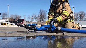 #3 of the 16 #FirefighterLifeSafetyInitiatives is risk management and the TFT #Blitzfire is the ONLY ground monitor with the Safety Shut-Off Valve that stops flow completely to maximize fireground safety. #tftproud #waterflowexperts | Task Force Tips