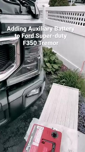 How to Add Auxiliary battery 2020-UP F250 F350 FORD SUPERDUTY TRUCK 7.3L GAS SECOND BATTERY TRAY KIT