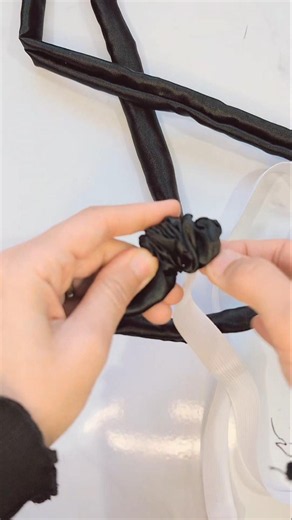 Making and packing an order ✨ our black satin Scrunchie Lanyard✨ #lanyard #scrunchielanyard #au #ID