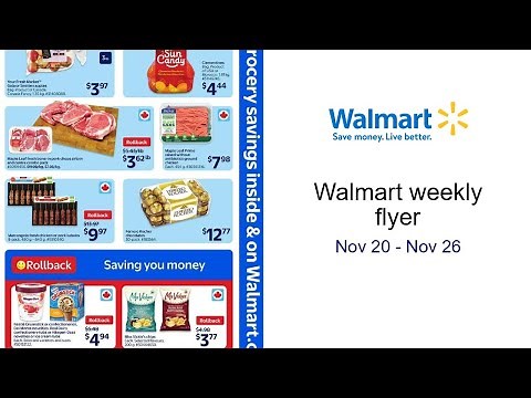 Walmart weekly flyer Nov 20 - Nov 26