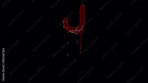 Custom Animated Blood Dripping Alphabet Letters| Customize your horror projects