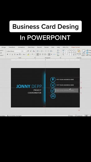 Business Card Design in PowerPoint: idea from freepik website: #businesscard #businesscarddesign #designidea #ppt #pptchallenge #fybusiness #digitalmarketing #graphicdesign #powerpointtutorial #powerpoint