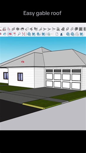 How to Make a Gable Roof in 10 Seconds