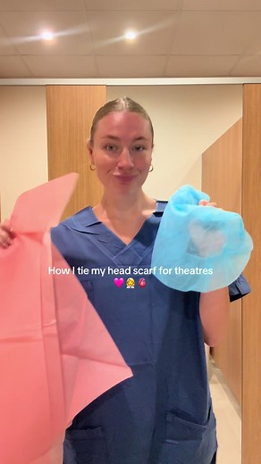 How to Tie a Head Scarf for Theatre Nurses