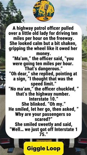 A Traffic Stop, A Speed Limit, And One Big Confusion#funny#joke#humor