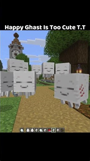 Happy Ghast Is Too Cute! #minecraft