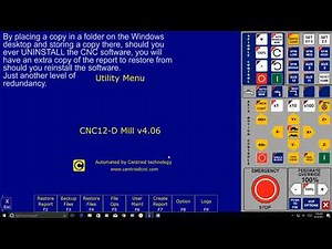 Creating and Restoring Reports from the Centroid CNC Software