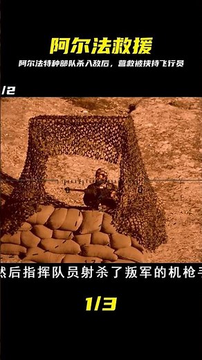 阿爾法特種兵深入敵后，槍林彈雨中極速營救飛行員 #阿尔法特种部队，战争电影，敌后营救，特种兵救援，单人作战