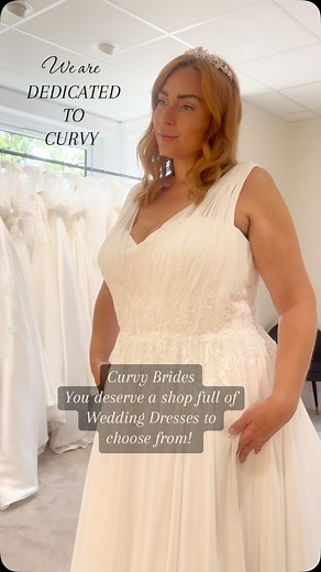 Plus size brides deserve the same fun experience and fabulous choice that other brides enjoy! #plussizeuk #plussizeweddingdress #weddingdressshopping #plussizeboutique #plussizebrideuk www.bridalsuitegowns.co.uk | The Bridal Suite PLUS SIZE Wedding Dress Shop