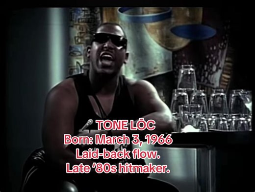 Tone Lōc became one of hip-hop’s first mainstream crossover stars in 1989. With his deep, unmistakable voice and playful delivery, he scored massive hits with: • Wild Thing • Funky Cold Medina His debut album Lōc-ed After Dark went multi-platinum, helping push rap further into pop culture. Cool. Catchy. Classic late-’80s vibe. #ToneLoc #WildThing #80sHipHop #OldSchoolRap #March3