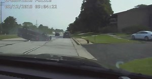 Greenfield PD release squad rollover footage