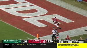 Jam Miller's 4th Q run breaks the game wide open to send the Tide past USF. #RollTide | Dunkin' | University of Alabama Athletics
