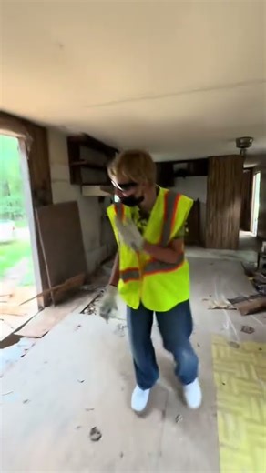 Breaking walls kool aid man style 😆 #home #hoarder #hoarderhouse #demo #affordablerealestate #fyp