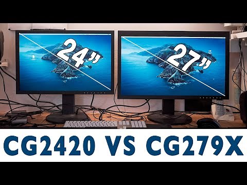 24 pouces ou 27 ? EIZO Coloredge CG2420 ou CG279X