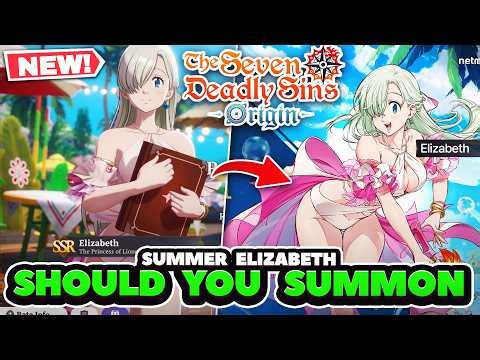 *NEW CODE* SHOULD YOU SUMMON SSR ELIZABETH? Godly Healer For Raids! | 7DS: Origin