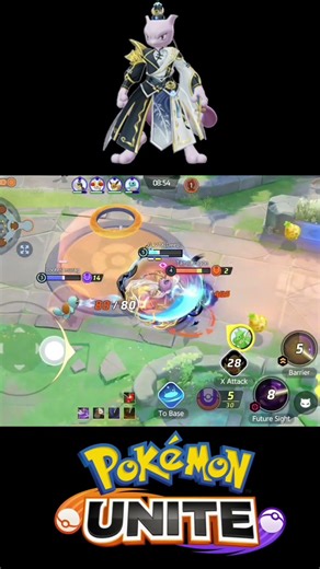 This Mewtwo X build is so brutal for enemies 😱🔥 #shorts #pokemon #pokemonunite