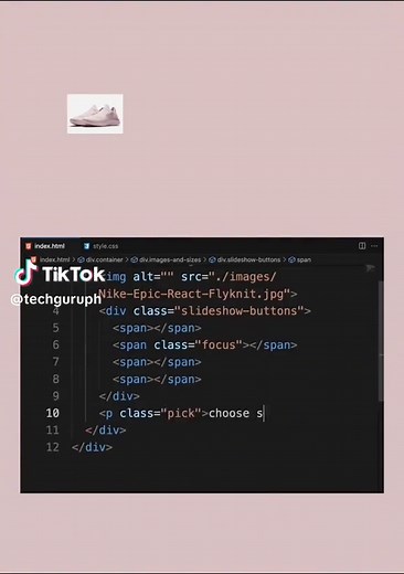 Simple E-commerce Page Creation Using HTML & CSS