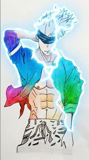 Gojo Dance Drawing Comes to Life! 🕺 | JJK Animation #shorts