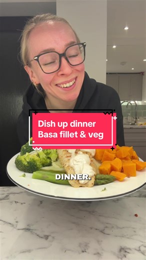 Healthy Dinner Idea: Basa Fillet with Steamed Vegetables