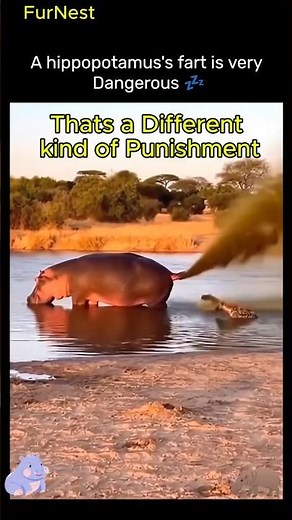 Ever See Hippopotamus Farting🐕🦛 #funny #pets #funnyanimals #dogs #usa #montagem #farting