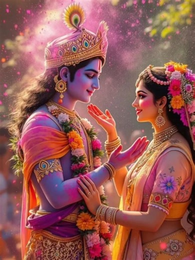 Bina use rang lagye jogiji waah🫟|| New holi status 🌈|| #radhakrishna #holistatus #holi #shorts