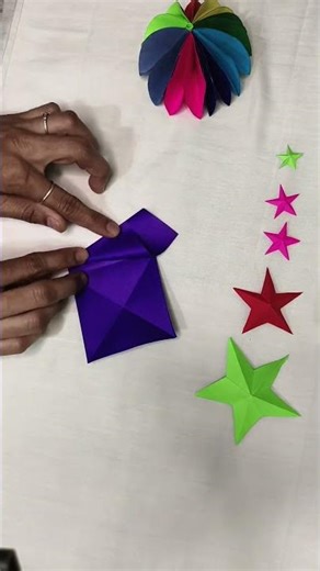 how to make paper star craft/ origami star craft/ Star ✨ /# youtube shorts