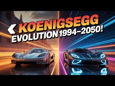 Koenigsegg Evolution: From 1994 Origins to Future 2050 Hypercars!