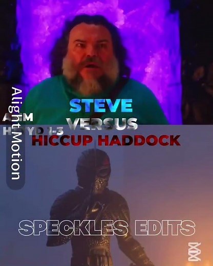 Steve vs hiccup haddock #edit #dreamworks #warnerbros #aminecraftmovie #httyd #mojang #universal