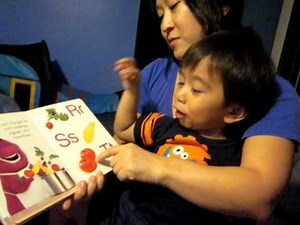 Reading Alphabet Soup! cute.
