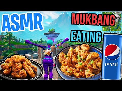 ASMR Gaming 🍗 Fortnite Korean Fried Chicken Mukbang Eating and Relaxing Spectating 🎮🎧 Whispering 💤