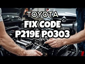 How to fix the Code P219E P0303 on 2015 Toyota Corolla S
