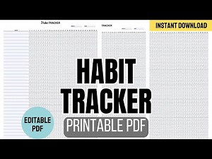 Habit Tracker Printable (PDF)