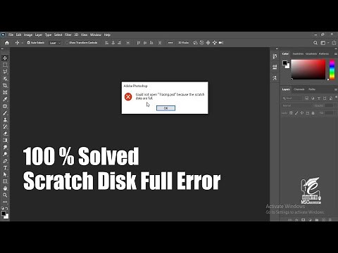 100 % Solved Scratch Disk Full Error In Photoshop CC 2020 | Photoshop Memory Error | Could not open