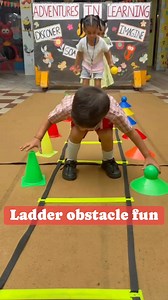 Ladder obstacle fun for balance , coordination and motor development .#BestPreSchoolLudhiana #sunriseldh #BestSchoolInLudhiana #playbasedlearning #earlyeducation #funactivityforkids #earlylearning #playschoolactivities #sunrisenurseryschool #eyehandcoordinationskills #earlynumeracy #colourreinforcement #bestplayschool | Sunrise Nursery School