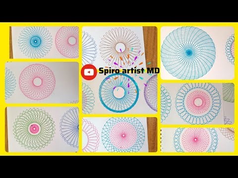 Spirograph drawing art tutorials 😍. #shorts #satisfying #ytshorts #2024 #live #usa