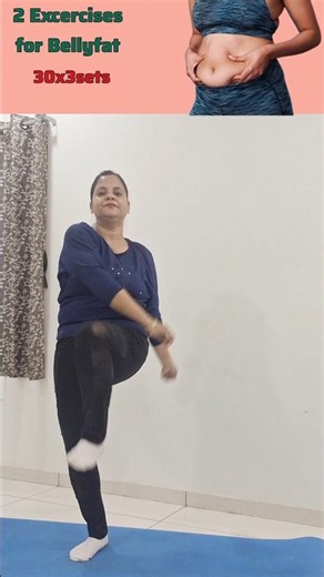 2 Excercises for Bellyfat Do this daily for burn 🔥 fast #sumanfitnessbeats #NoJumpingWorkout