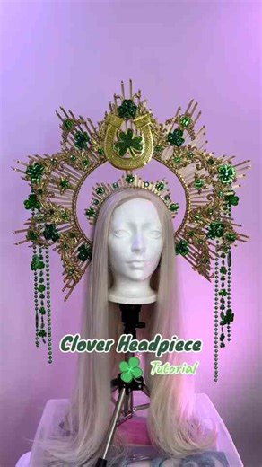 🍀 Golden Clover Headpiece Tutorial 🍀 CHEAP DIY!