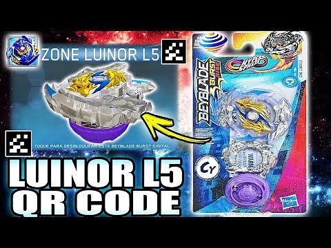 LUINOR L5 QR CODE + ALL LUINOR QR CODES BEYBLADE BURST RISE APP