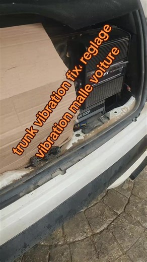 fix car trunk vibration or minimise on high rms power