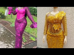 How to sew a Bustier lace dress with an under-bust Basque waistline #sewingtutorialforbeginners 1.