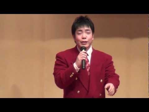 「宗右衛門町ブルース」を歌う演歌大好き高校生　徳永優樹君