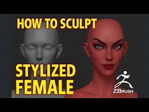 How to Sculpt a Stylized Female Face in ZBrush