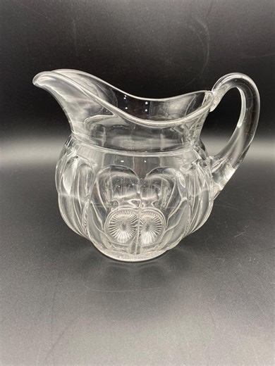Vintage Heisey Colonial Clear Glass Pitcher | Fluted Design - Etsy